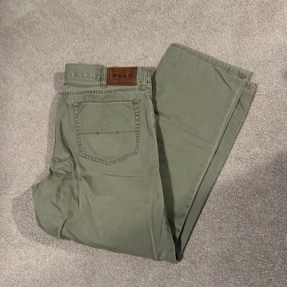 Ralph Lauren kacki green pants like new.